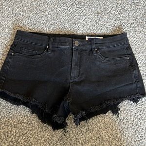 Blank NYC Little Queenie Black Denim Shorts, Size M